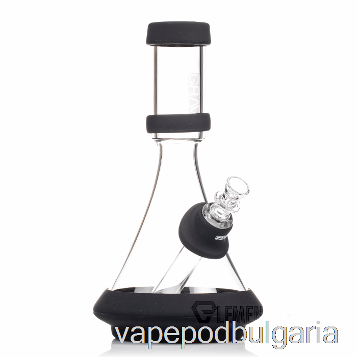 Vape Течности чаша Grav Deco в силиконов прозрачен + черен